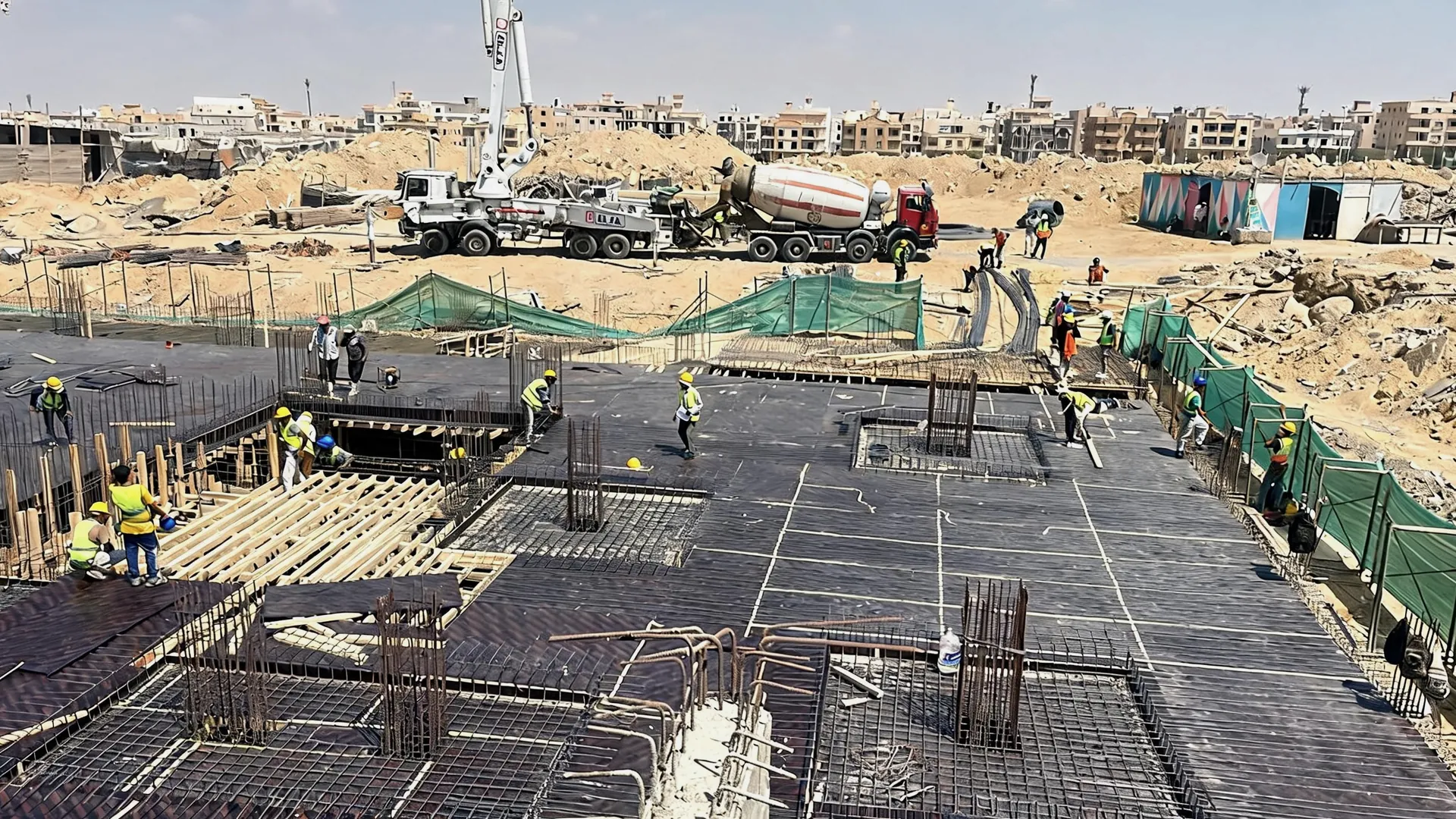 Ola Energy main building under construction in the First Settlement, Cairo, Egypt